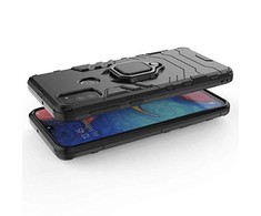 Pferd TakeMe Armor Stand Back Dėklas / piršto žiedas / automobilio laikiklio magnetas, skirtas Samsung Galaxy A32 (A326) 5G Juodas