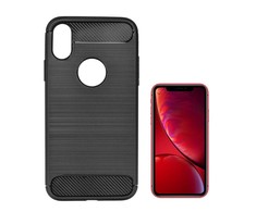 Pferd TakeMe CARBON efekto TPU itin plonas galinis dėklas, skirtas Apple iPhone XR Juodas