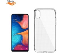 Pferd TakeMe „Clear“ serijos skaidrus 2 mm plonas galinio dangtelio dėklas, skirtas Samsung Galaxy A20e (A202F)