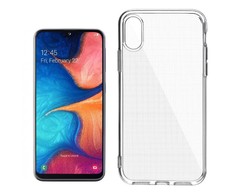 Pferd TakeMe „Clear“ serijos skaidrus 2 mm plonas galinio dangtelio dėklas, skirtas Samsung Galaxy A20e (A202F)