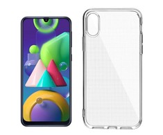 Pferd TakeMe „Clear“ serijos skaidrus 2 mm plonas galinio dangtelio dėklas, skirtas Samsung Galaxy M21 (M215F) / M30s (M307F)