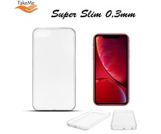 Pferd TakeMe Ultra Slim 0,3 mm galinis dėklas Apple iPhone XR skaidrus