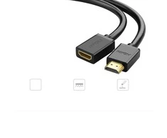 HDMI kabelis HDMI valdymas UGREEN HD107, FullHD, 3D, 2m (juodas)
