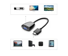 UGREEN MM105 HDMI - VGA Adapteris be garso juodas
