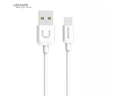USAMS Kabelis U-Turn lightning 1mbaltos spalvos 2A IPUSBXD02 (US-SJ097)