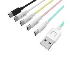 USAMS kabelis U-Turn USB-C 1mjuodos spalvos 2A TCUSBXD01 (US-SJ099)