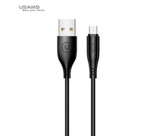 USAMS kabelis U18 microUSB 2A Fast Charge1m juodos spalvos SJ268USB01 (US-SJ268)