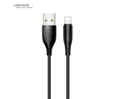 USAMS U18 Lightning 2A Fast Charge Kabelis 1m juodos spalvos SJ266USB01 (US-SJ266)