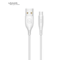 USAMS kabelis U18 microUSB 2A greito įkrovimo 1m balta/baltas SJ268USB02 (US-SJ268)