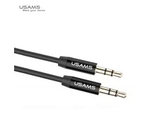 USAMS Adapteris audio jack 3,5m - 3,5m 1m juodos spalvos YP101 (YP-01)
