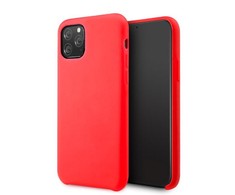 Vennus Silicone Lite Soft-Matt Touch galinio dangtelio dėklas, skirtas Samsung Galaxy A42 (A426B) 5G Raudona