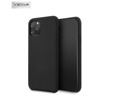 Vennus Silicone Lite Soft-Matt Touch galinio dangtelio dėklas, skirtas Samsung Galaxy A42 (A426B) 5G Juodas