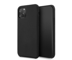 Vennus Silicone Lite Soft-Matt Touch galinio dangtelio dėklas, skirtas Samsung Galaxy A42 (A426B) 5G Juodas