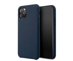 Vennus Silicone Lite Soft-Matt Touch galinio dangtelio dėklas, skirtas Samsung Galaxy A42 (A426B) 5G Navv