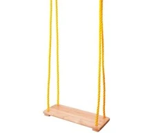 Woody 90130 medinės sūpynės - natūralios vaikams nuo 3 metų (maks. 50 kg)