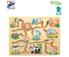 Woodyland Medinė judančių galvų dėlionė Woody 90313