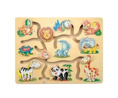 Woodyland Medinė judančių galvų dėlionė Woody 90313