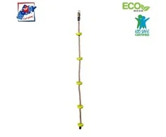 Woody 91859 Laipiojimo virvė su plastikiniais tvirtinimais kojoms (200 cm) vaikams nuo 3 metų (maks. 80 kg)
