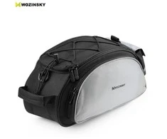 Wozinsky bike carrier bag with shoulder strap 13l juodos spalvos (WBB1BK)