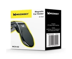 Wozinsky magnetinis telefono laikiklis oro grotelėms juodos spalvos (WCH-02)