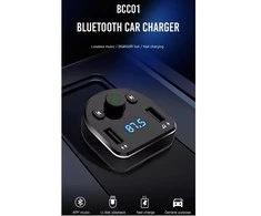 XO FM moduliatorius BCC01 Bluetooth MP3 automobilinis įkroviklis 15W juodos spalvos