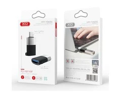 XO adapter NB149-F USB - USB-C juodas OTG