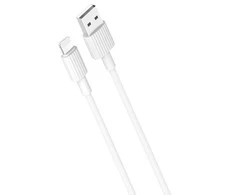 XO kabelis NB156 USB - Lightning 1,0 m 2,4A baltos spalvos