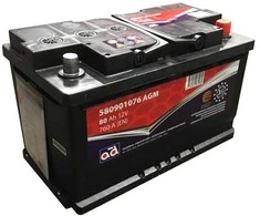 Akumuliatorius AD 80Ah 760A AGM