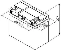 Akumuliatorius Bosch 45Ah 330A (S4021)