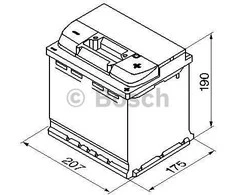 Akumuliatorius Bosch 52Ah 470A (S4002)