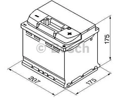 Akumuliatorius Bosch 52Ah 520A (S5001)