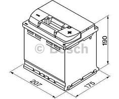 Akumuliatorius Bosch 54Ah 530A (S5002)