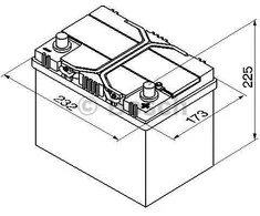 Akumuliatorius Bosch 60Ah 540A (S4024)