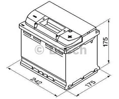 Akumuliatorius Bosch 61Ah 600A (S5004)