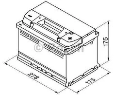 Akumuliatorius Bosch 72Ah 680A (S4007)