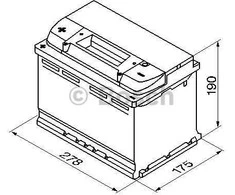 Akumuliatorius Bosch 74Ah 680A (S4009)
