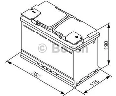 Akumuliatorius Bosch 77Ah 780A (S5008)