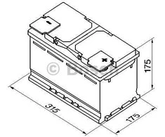 Akumuliatorius Bosch 85Ah 800A (S5010)