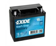Akumuliatorius EXIDE 15 Ah 200 A EN 12V AGM