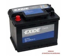 Akumuliatorius EXIDE 55 Ah 460 A EN 12V