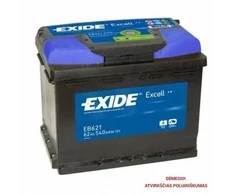 Akumuliatorius EXIDE 62 Ah 540 A EN 12V