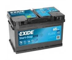 Akumuliatorius EXIDE 65 Ah 650 A EN 12V