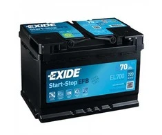 Akumuliatorius EXIDE 70 Ah 720 A EN 12V