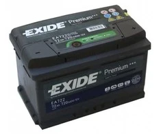 Akumuliatorius EXIDE 72 Ah 720 A EN 12V