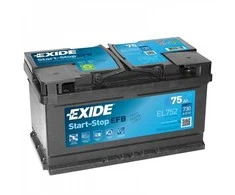Akumuliatorius EXIDE 75 Ah 730 A EN 12V