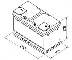 Akumuliatorius VARTA 80 Ah 740 A (F17)