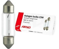 Amio LED lemputės C5W C10W 36mm 12V-24V