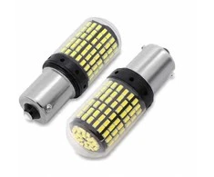 Amio Led lemputės P21W 144LED SMD 4014 BA15S CANBUS 1156 | Atbulinės eigos 2vnt.