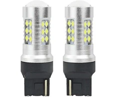 Amio LED lemputės 3030 24SMD W21W 12-24V CANBUS baltos