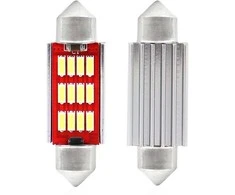 Amio LED lemputės C5W C10W 41mm 12V-24V